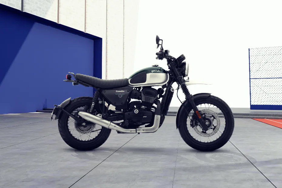Yezdi Scrambler Dual Tone Mean Green