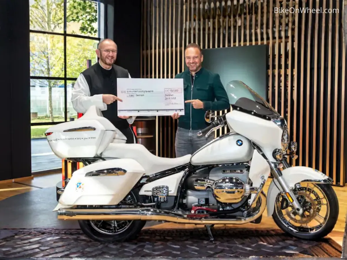 BMW R18 Motorcycle Signed By Pope Leo Sold For Rs 1.32 Crore