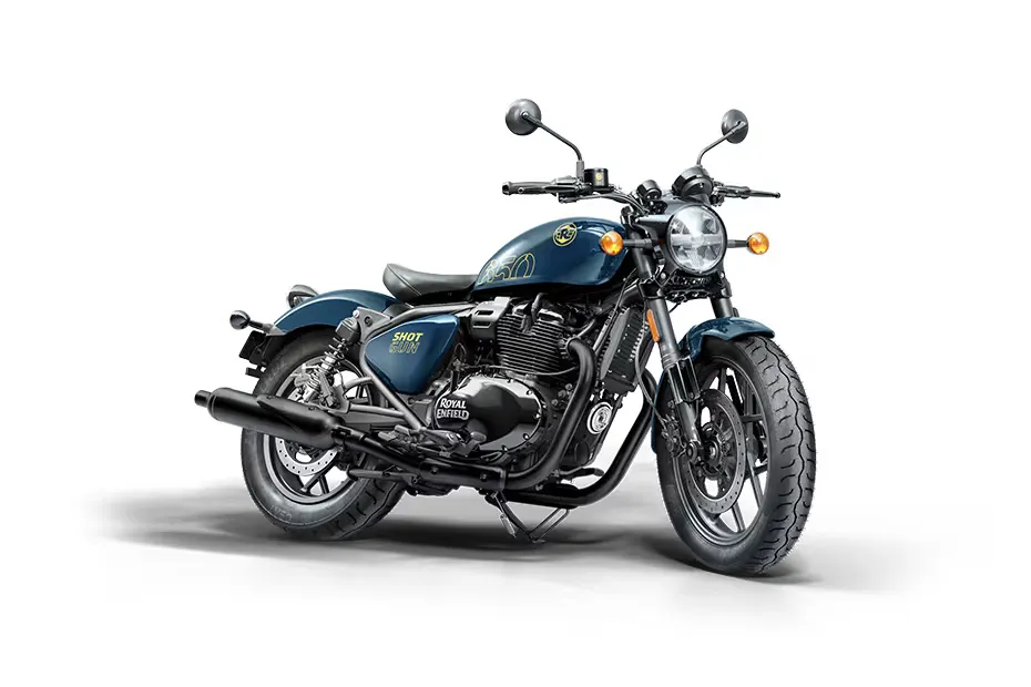 Royal Enfield Shotgun 650 Stencil White Blue