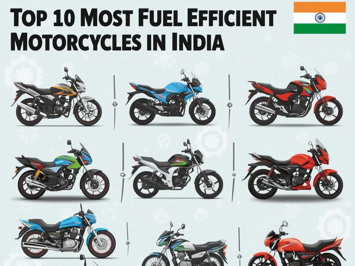 Top 10 Most Fuel-Efficient Motorcycles in India 2025