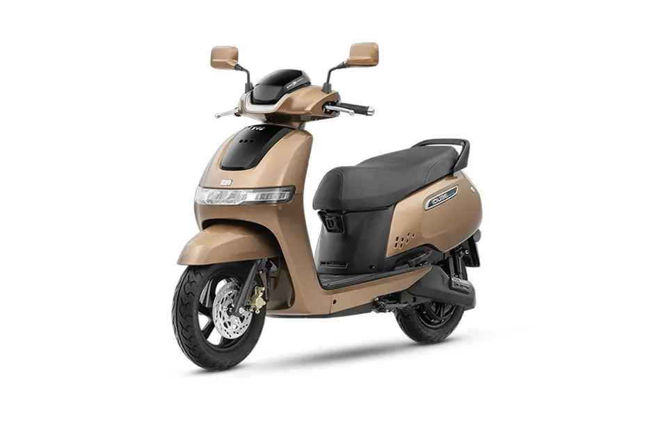 TVS iQube Brown