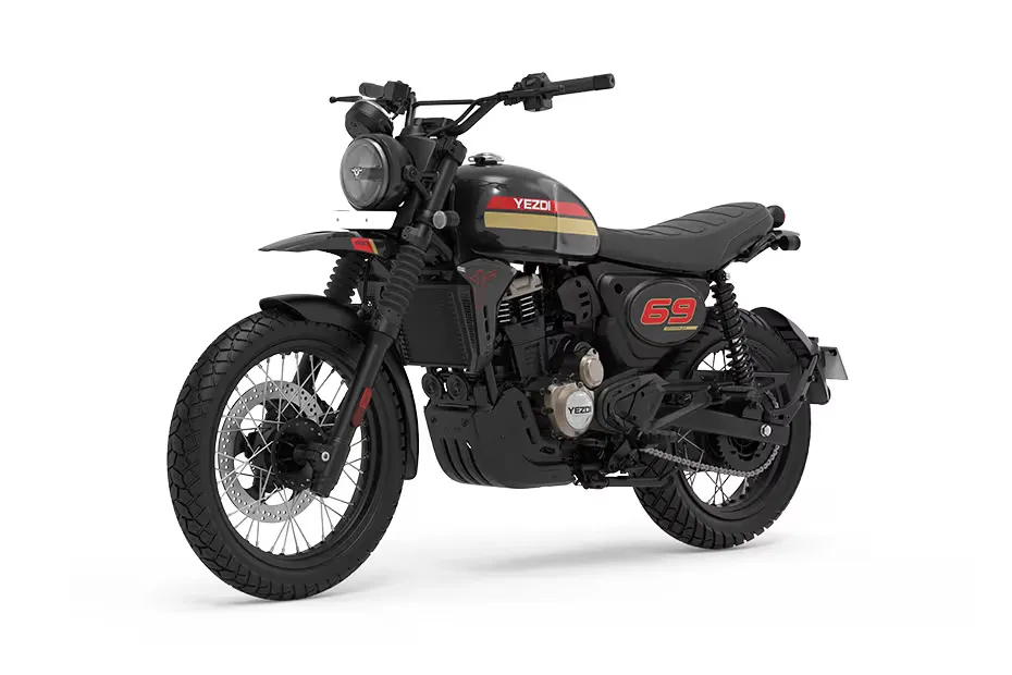 Yezdi Scrambler 350 Black